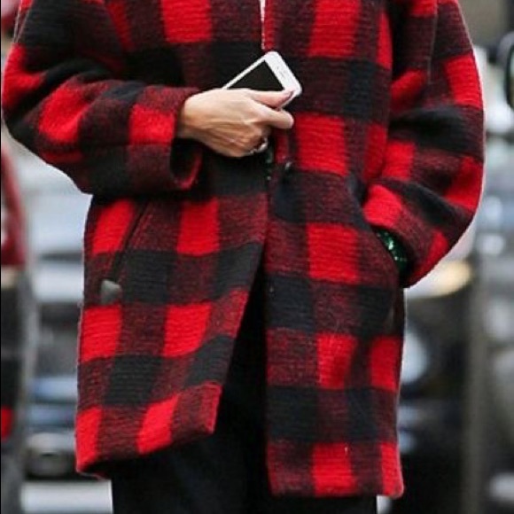 GREAT FOR FALL: Isabel Marant Etoile Plaid Coat - Picture 2 of 6